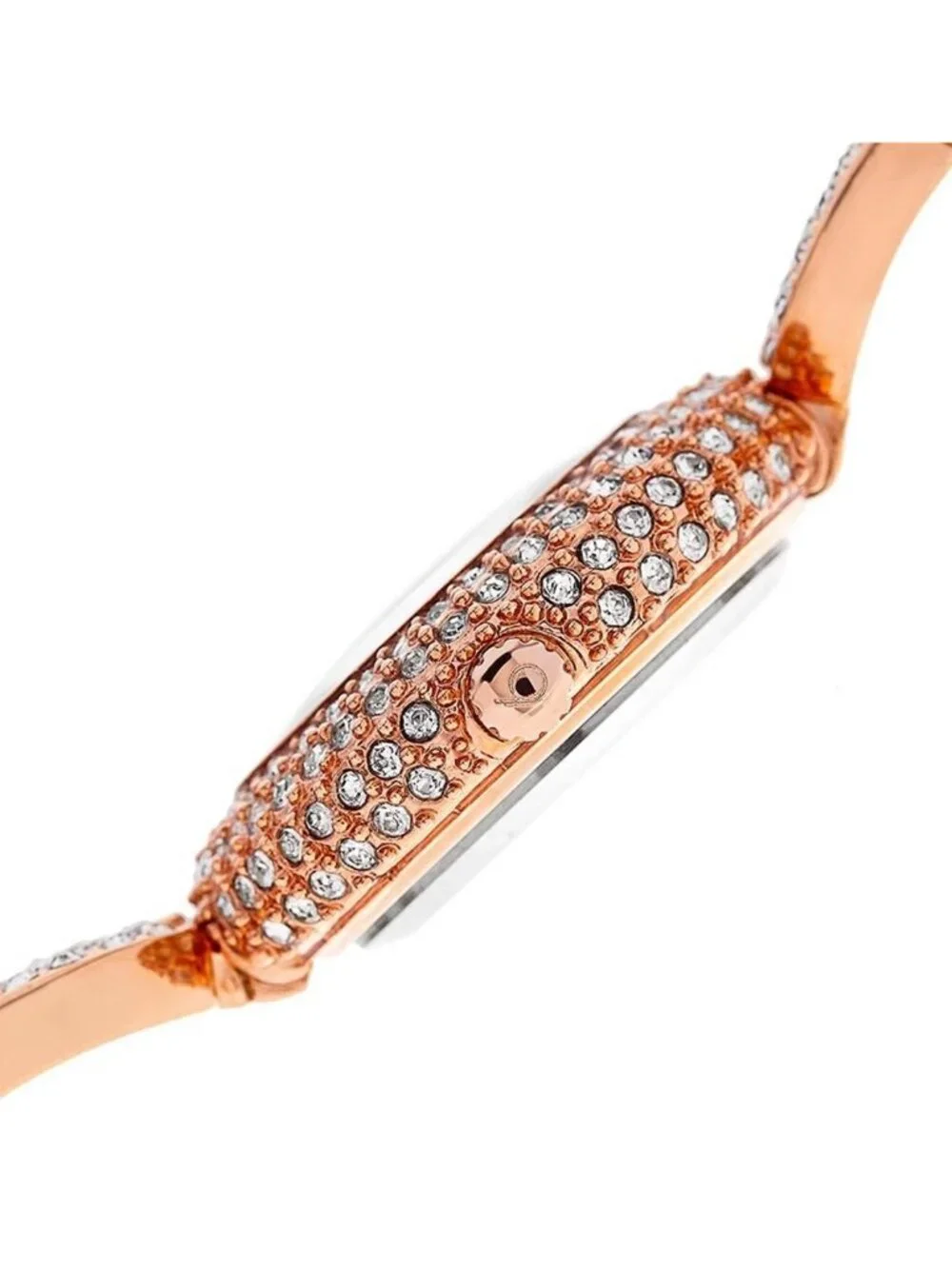 NWT Burgi Mother of Pearl Diamond Dial Silver-tone Base Metal Ladies Watch